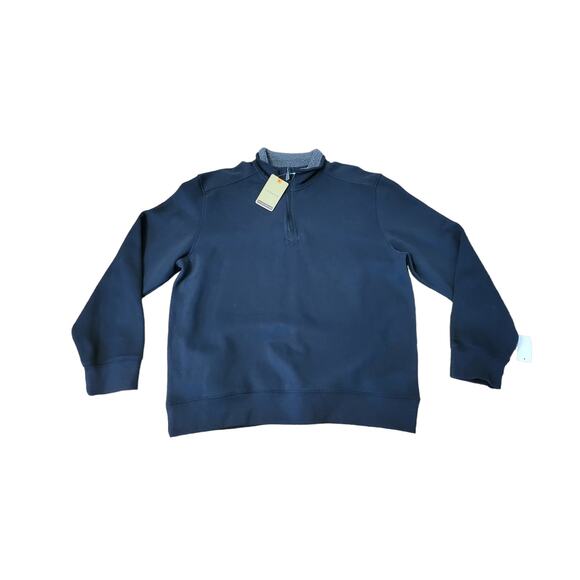 GH Bass Blue Mens 2XL 1/4 Zip Fleece NWT. - Picture 1 of 6